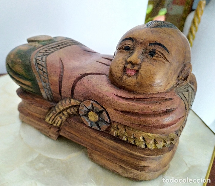 Arte: Figura china de madera - Foto 1