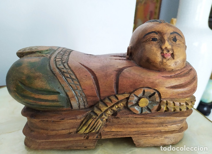 Arte: Figura china de madera - Foto 5