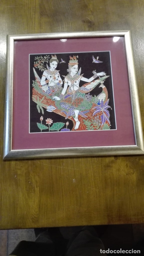 Arte: Seda tailandesa pintado a mano - Foto 1