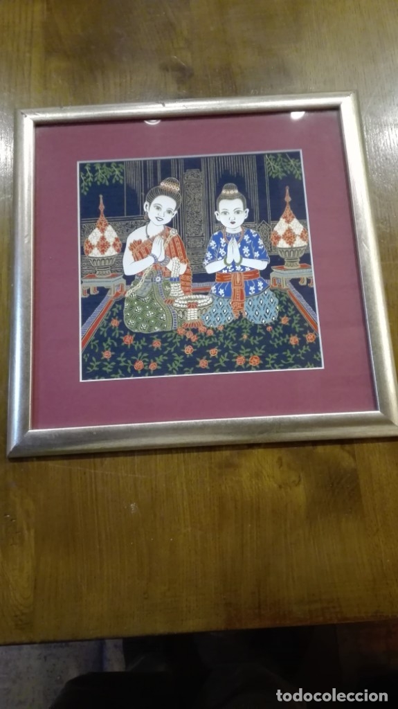 Arte: Seda tailandesa pintado a mano - Foto 1