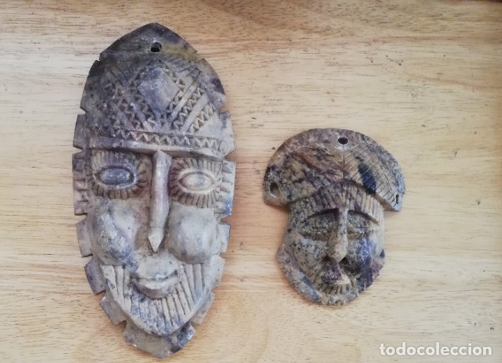 Arte: Dos mascaras de Piedra - Foto 1