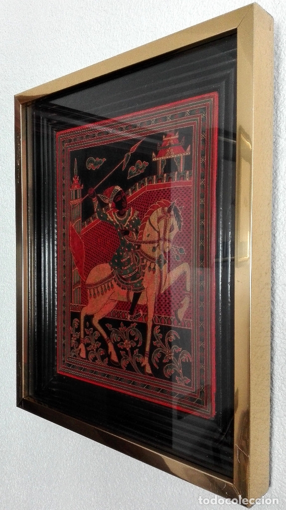 Arte: Cuadro tabla tailandesa lacada - Foto 2