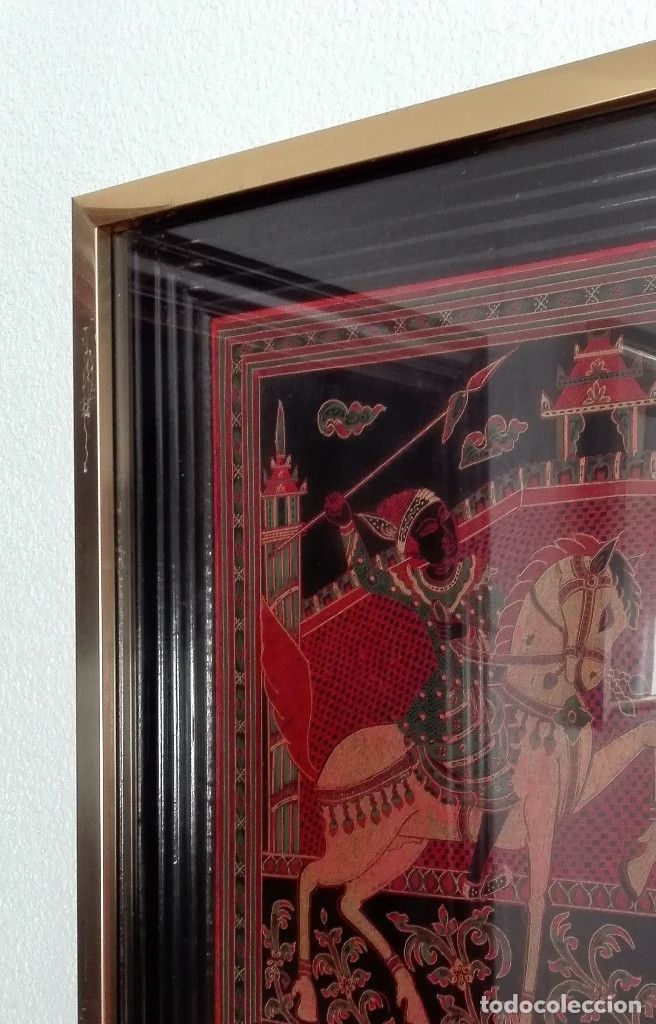 Arte: Cuadro tabla tailandesa lacada - Foto 3