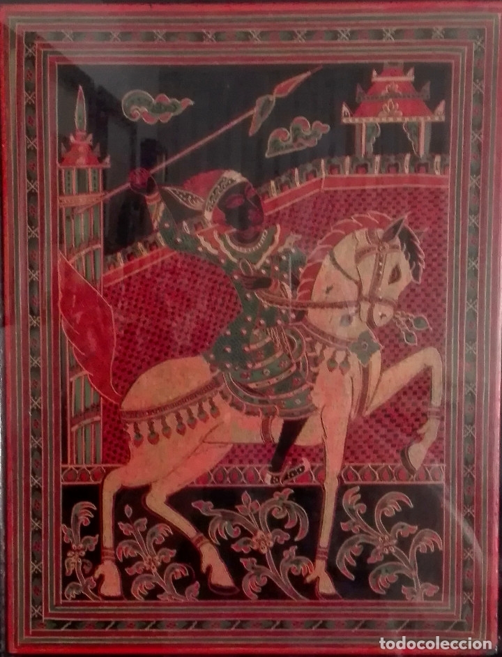Arte: Cuadro tabla tailandesa lacada - Foto 4