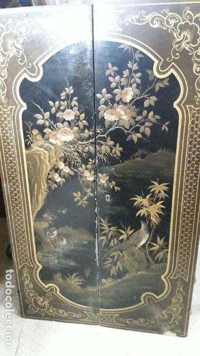 Arte: Pareja de puertas lacadas - Foto 1