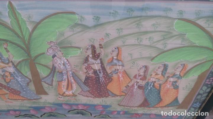 Arte: &Oacute;leo sobre seda oriental 85x55 ctms - Foto 2
