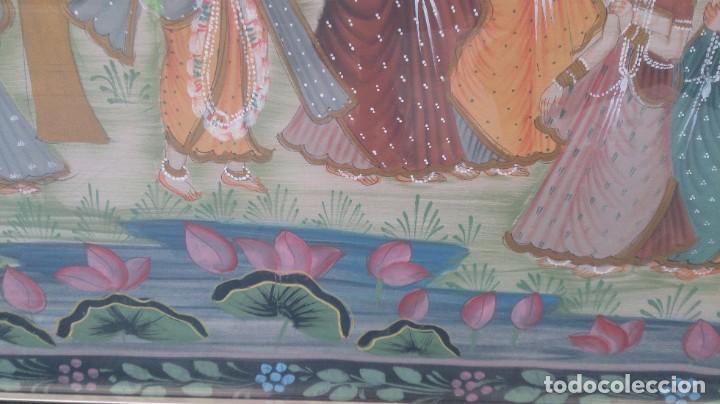 Arte: &Oacute;leo sobre seda oriental 85x55 ctms - Foto 6