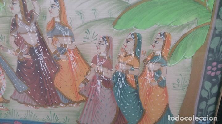 Arte: &Oacute;leo sobre seda oriental 85x55 ctms - Foto 10