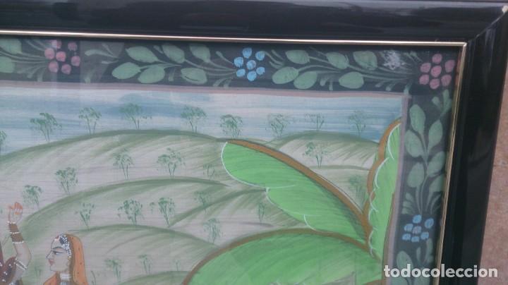 Arte: &Oacute;leo sobre seda oriental 85x55 ctms - Foto 12