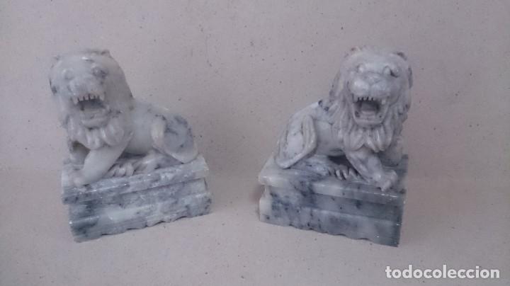 leones de fo orientales en piedra de jabón. 300 - Compra venta en  todocoleccion