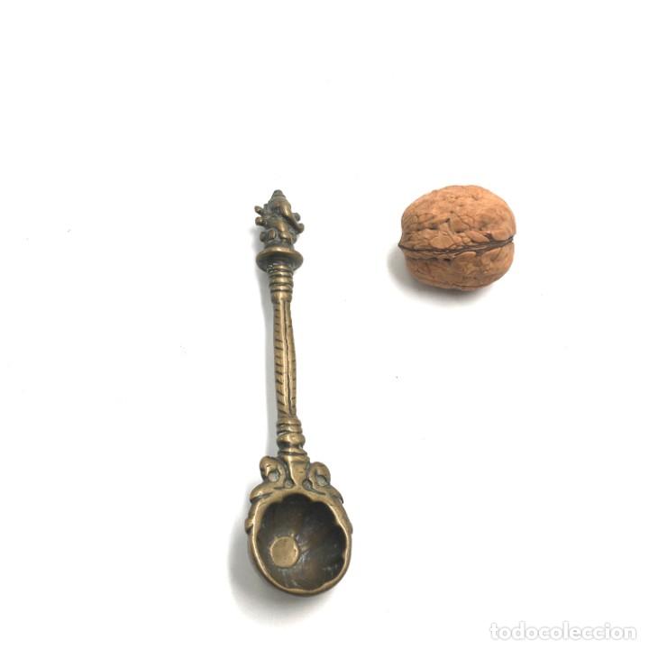 Arte: Cuchara ritual hind&uacute; bronce - Foto 1