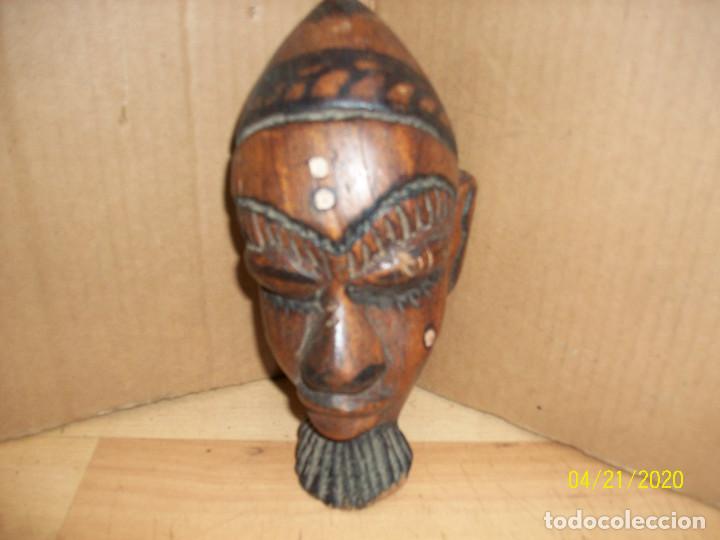 Arte: ANTIGUA CABEZA AFRICANA - Foto 2