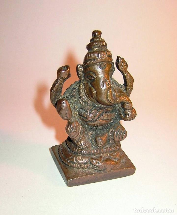 Art: Figura en Bronce del Dios Ganesh Hind&uacute;.