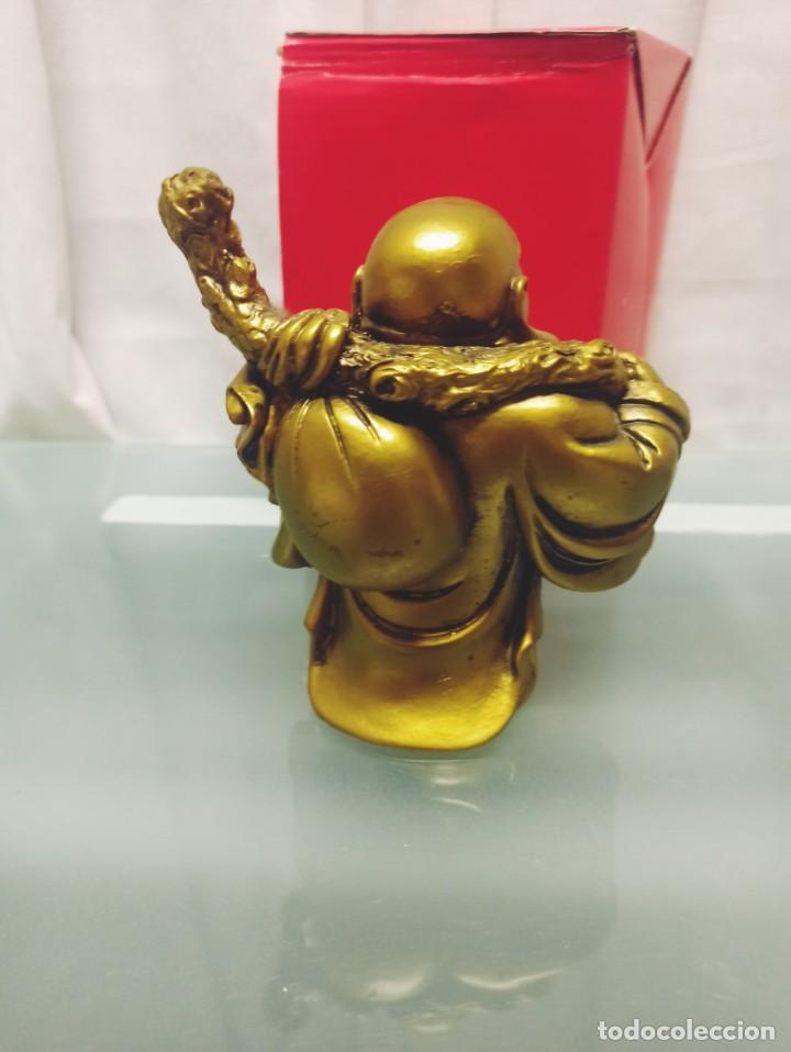 Arte: BUDA DE LA SUERTE EN RESINA. NUEVO - Foto 2