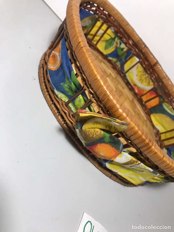 Arte: ANTIGUA CESTA DE MIMBRE - Foto 2