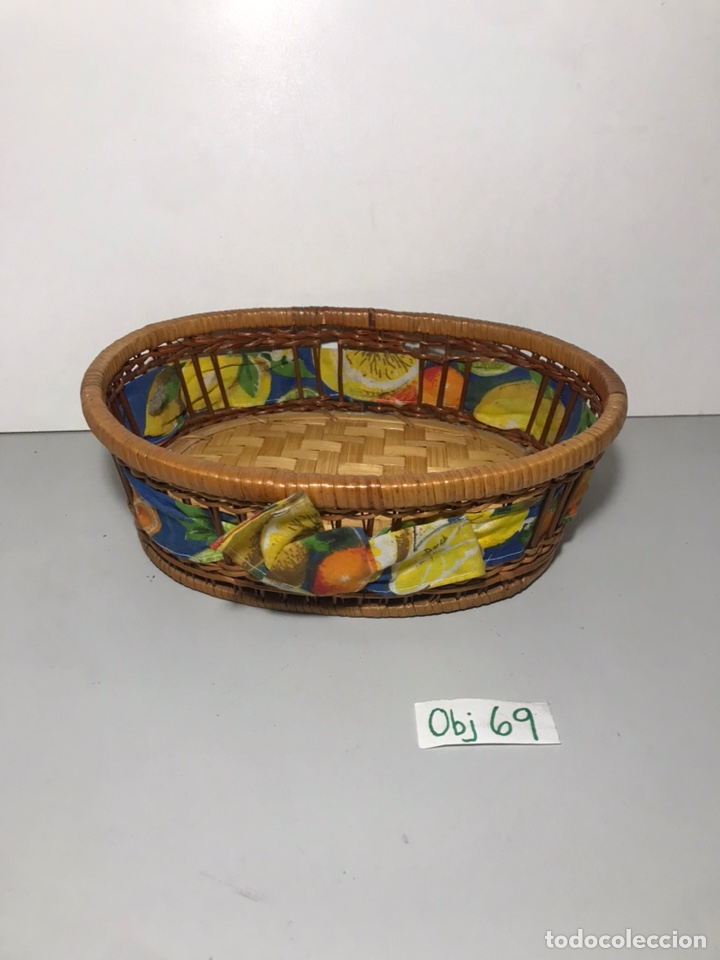 Arte: ANTIGUA CESTA DE MIMBRE - Foto 1