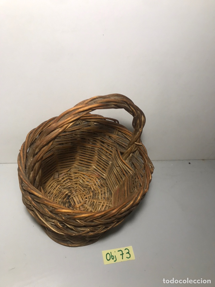 Arte: PEQUE&Ntilde;A CESTA DE MIMBRE - Foto 2
