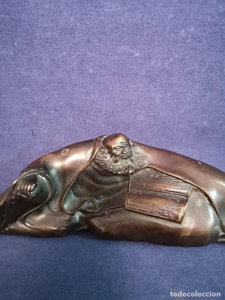 Arte: SAVIO CON ESCRITURAS BRONCE - Foto 3