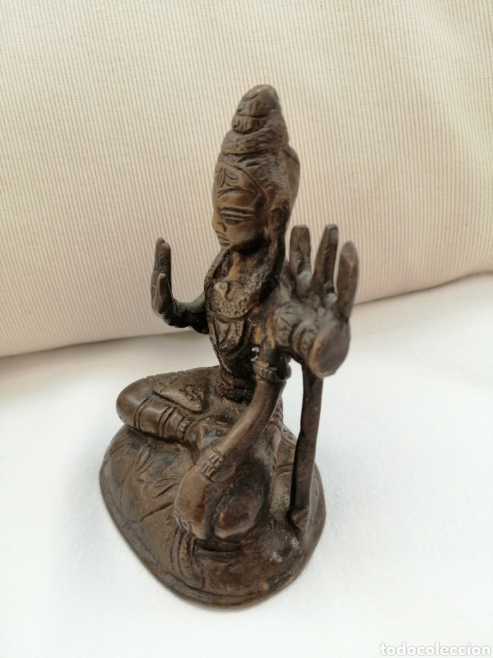 Arte: Antigua Diosa Hind&uacute; Bronce. - Foto 7