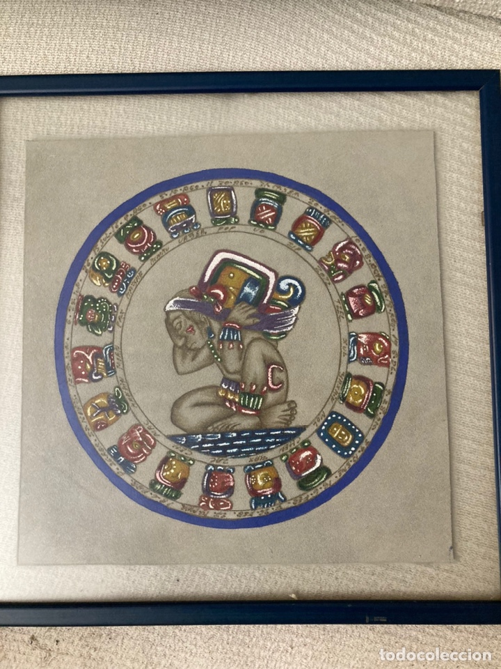 Arte: Pintura sobre piel del calendario maya