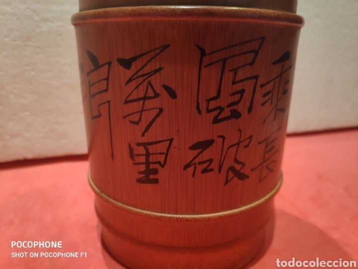 Arte: Bote oriental para pinceles en madera de bamb&uacute; - Foto 6
