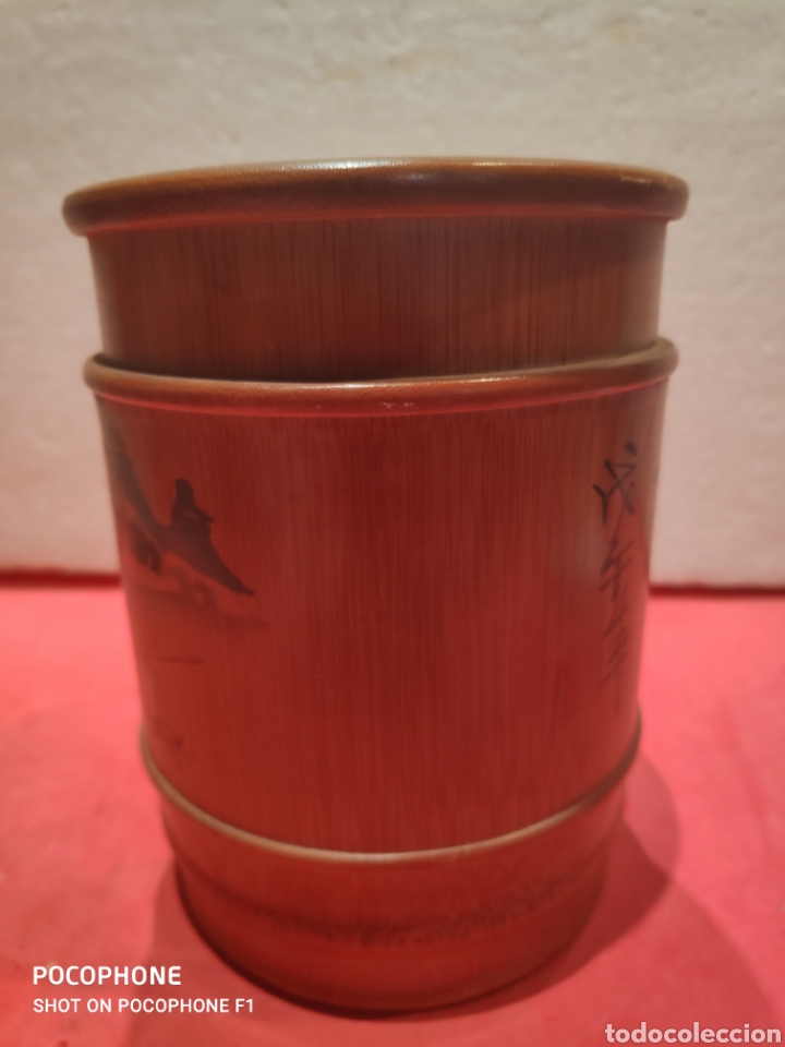 Arte: Bote oriental para pinceles en madera de bamb&uacute; - Foto 9