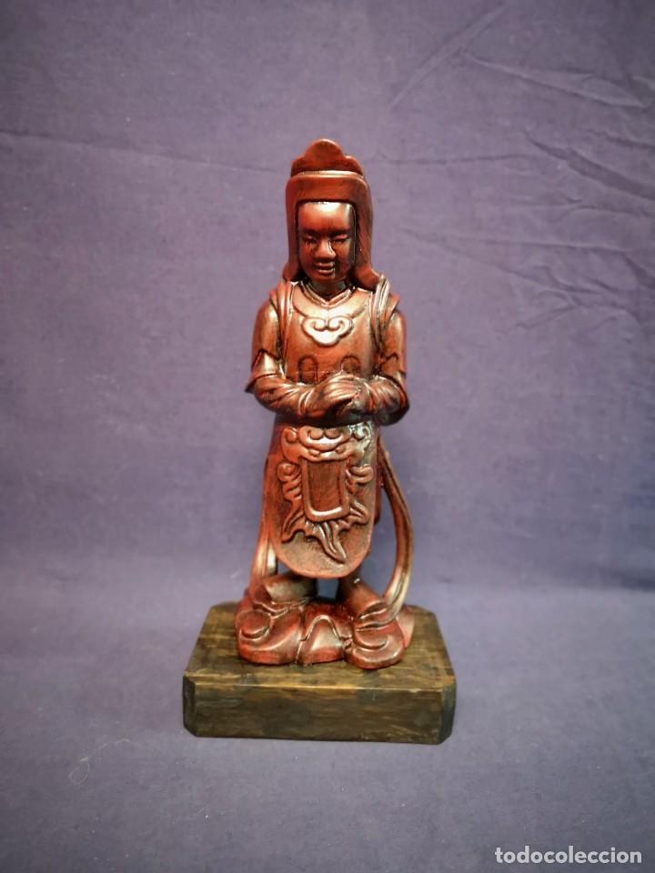 Arte: TALLA CHINA EN MADERA 1900 - Foto 2