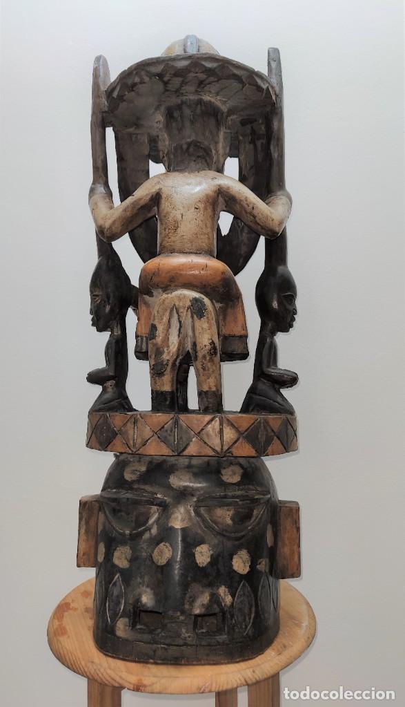 Arte: m&aacute;scara - casco de cresta yoruba. epa - Foto 4