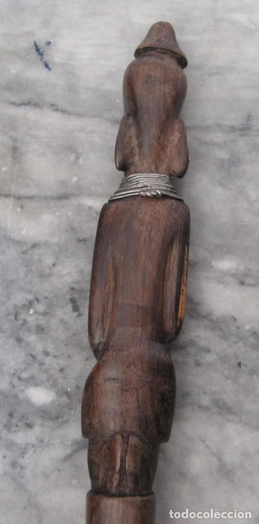 Arte: cuchara africana de madera tallada - Foto 4