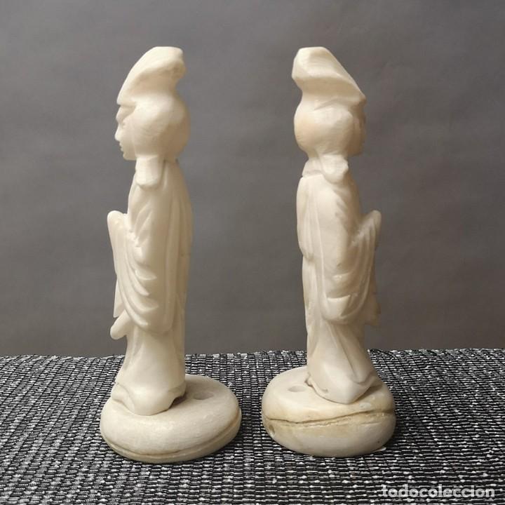 Arte: Pareja Figuras Chinas - Foto 3