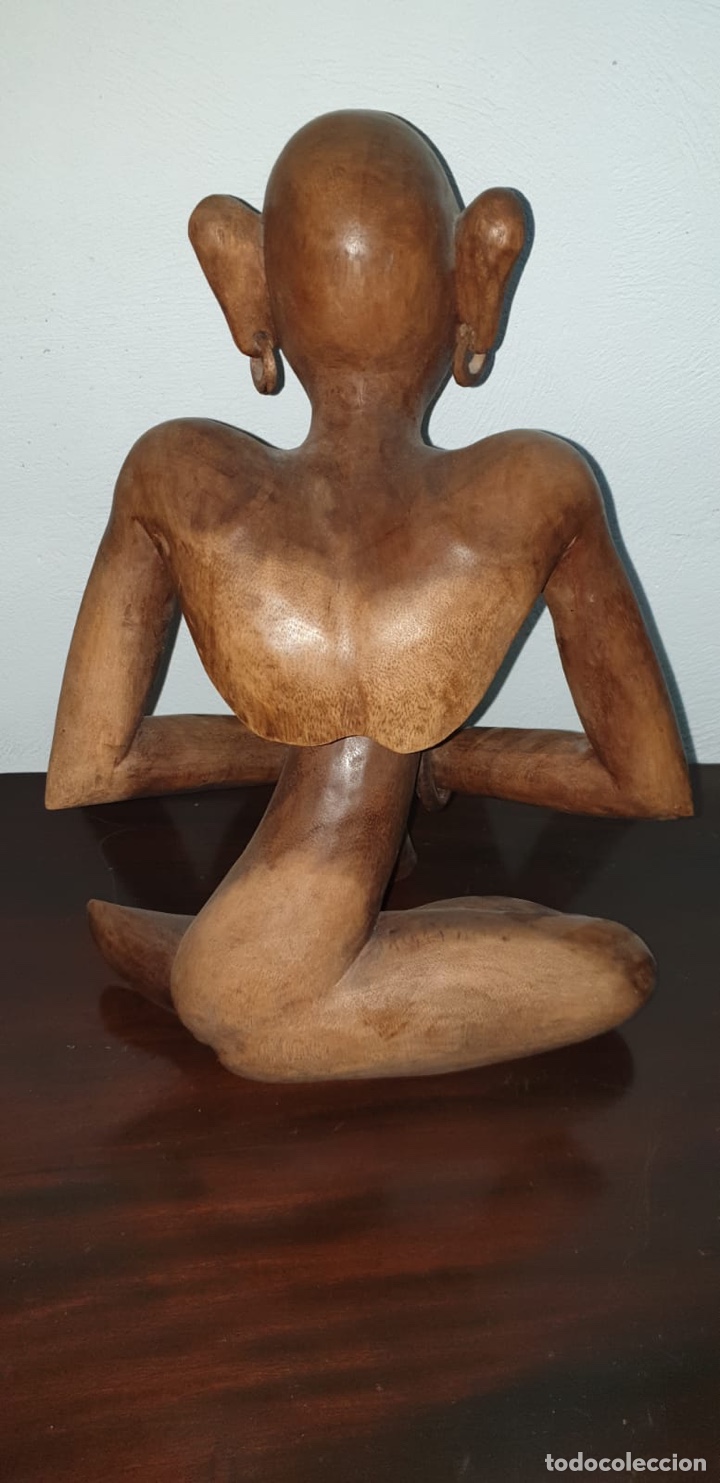 Arte: Figura madera tallada etnica - Foto 8 - 221283158
