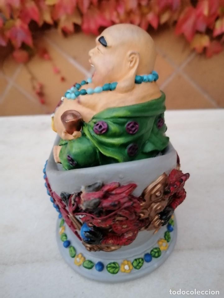 Arte: FIGURA DE BUDA PINTADA A MANO - Foto 6