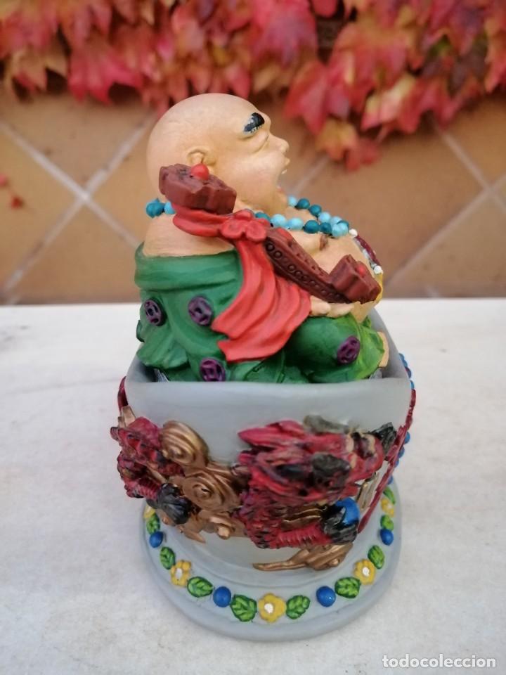 Arte: FIGURA DE BUDA PINTADA A MANO - Foto 8
