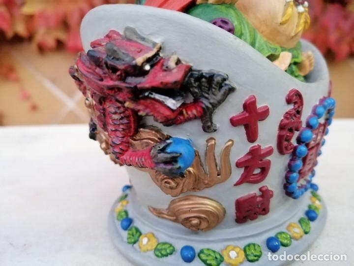 Arte: FIGURA DE BUDA PINTADA A MANO - Foto 9