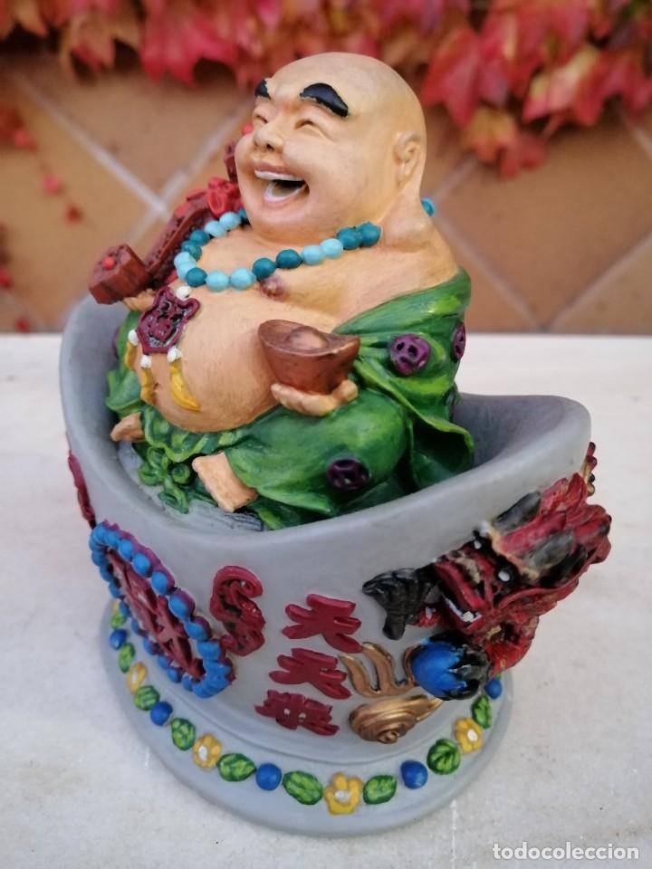 Arte: FIGURA DE BUDA PINTADA A MANO - Foto 11