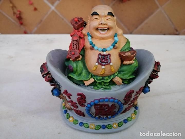 Arte: FIGURA DE BUDA PINTADA A MANO - Foto 12