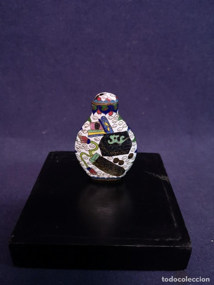 Arte: TABAQUERA CHINA EN CLOISONNE - Foto 2