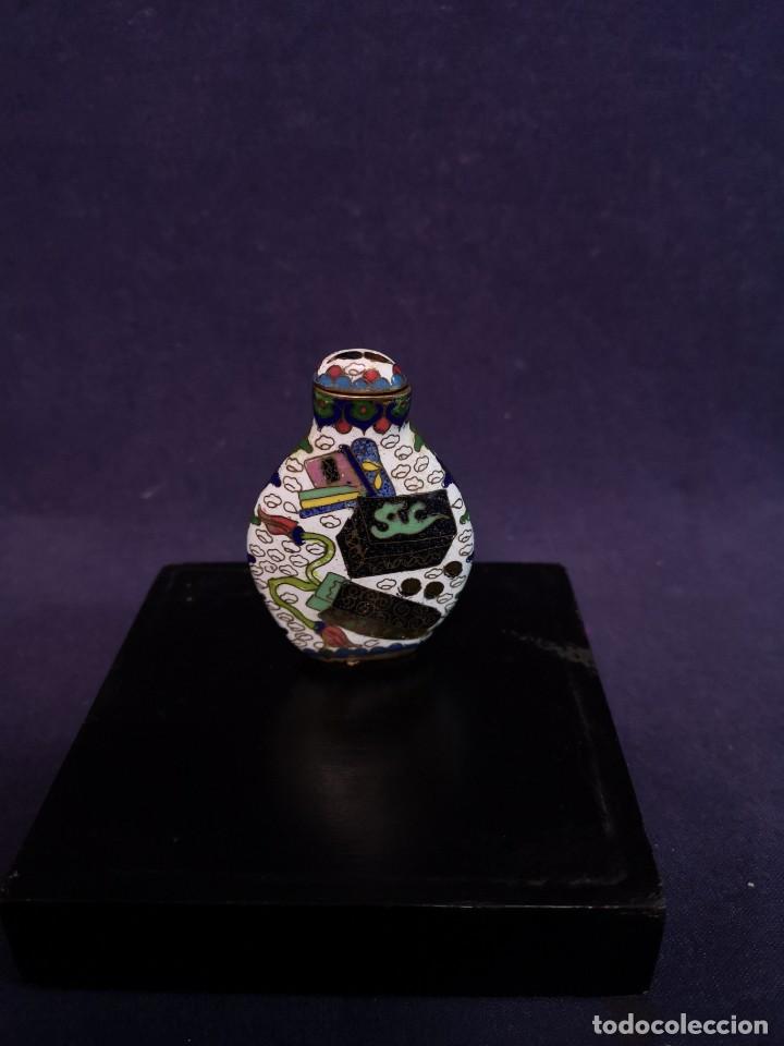 Arte: TABAQUERA CHINA EN CLOISONNE - Foto 4