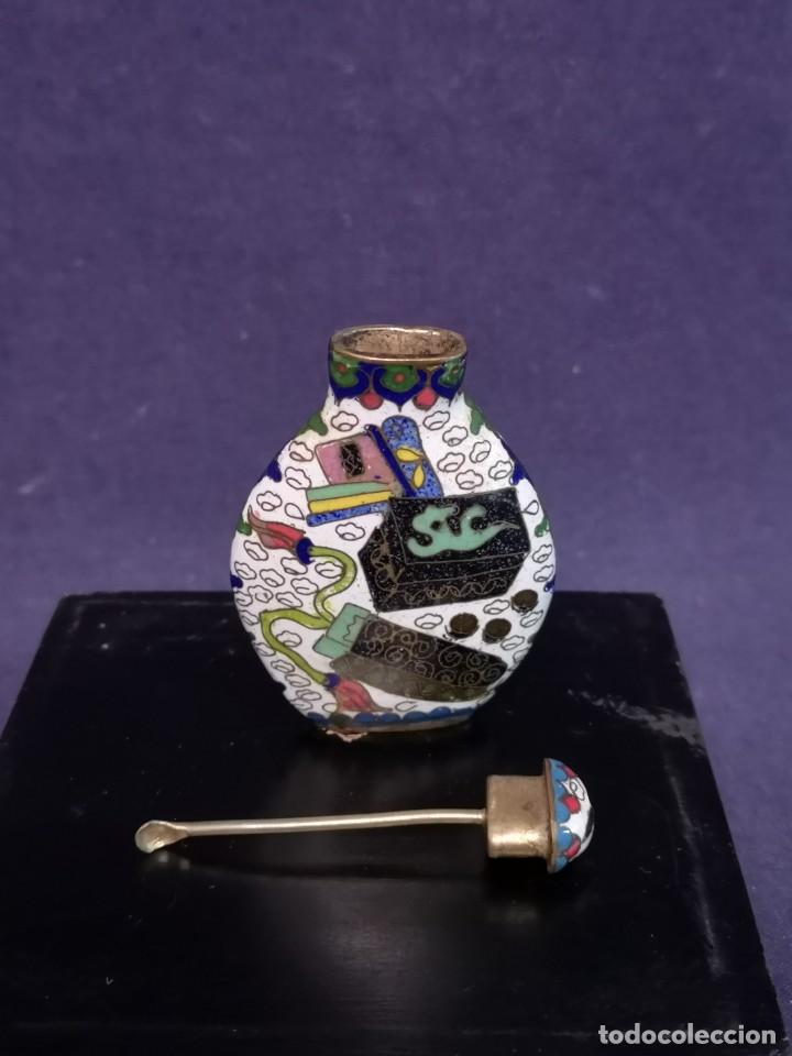 Arte: TABAQUERA CHINA EN CLOISONNE - Foto 6