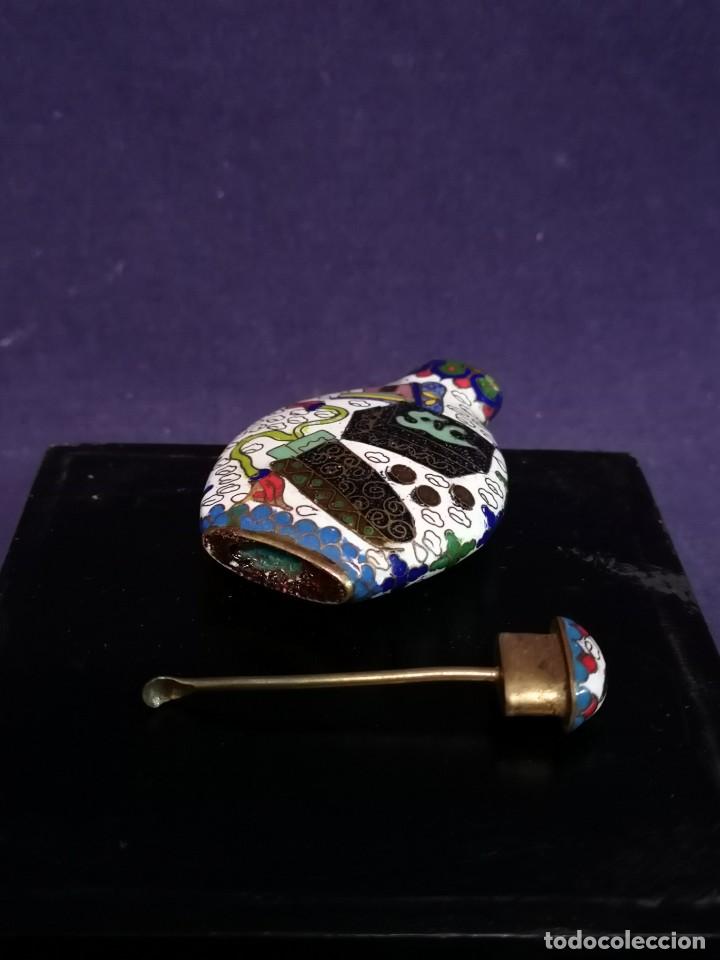 Arte: TABAQUERA CHINA EN CLOISONNE - Foto 7