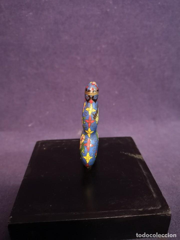 Arte: TABAQUERA CHINA EN CLOISONNE - Foto 3