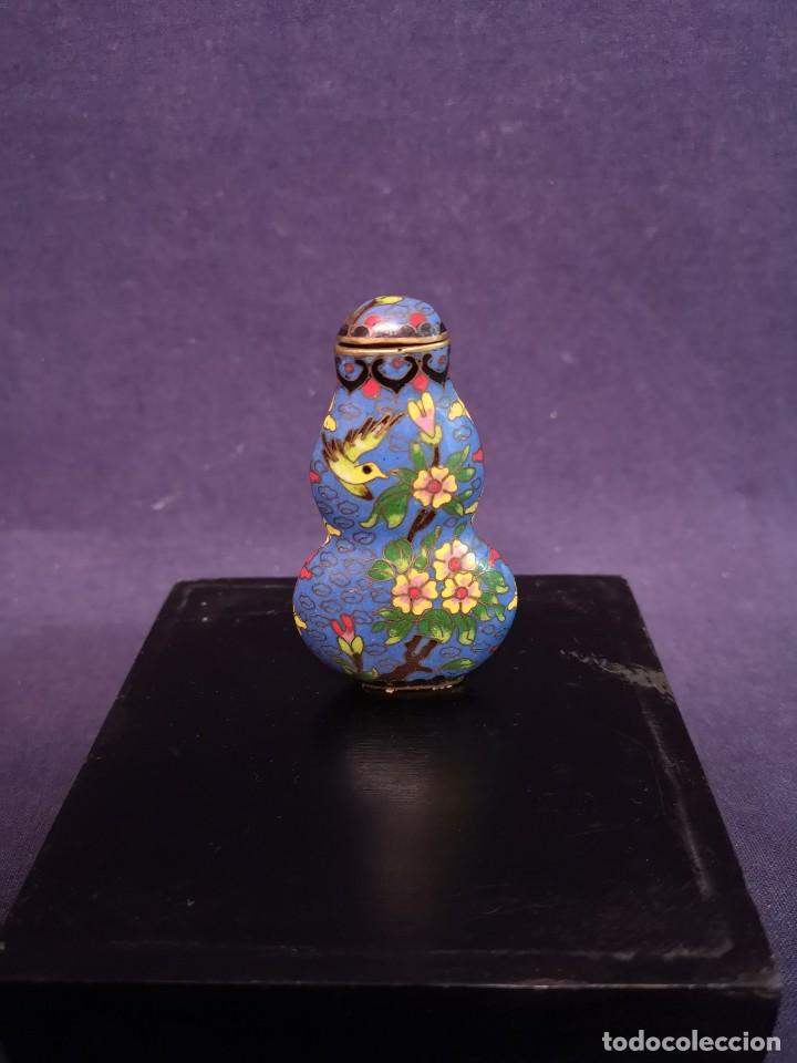 Arte: TABAQUERA CHINA EN CLOISONNE - Foto 4