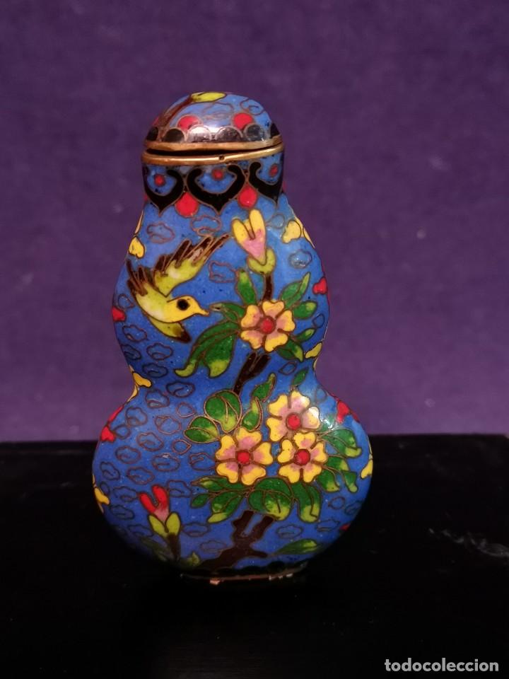 Arte: TABAQUERA CHINA EN CLOISONNE - Foto 5