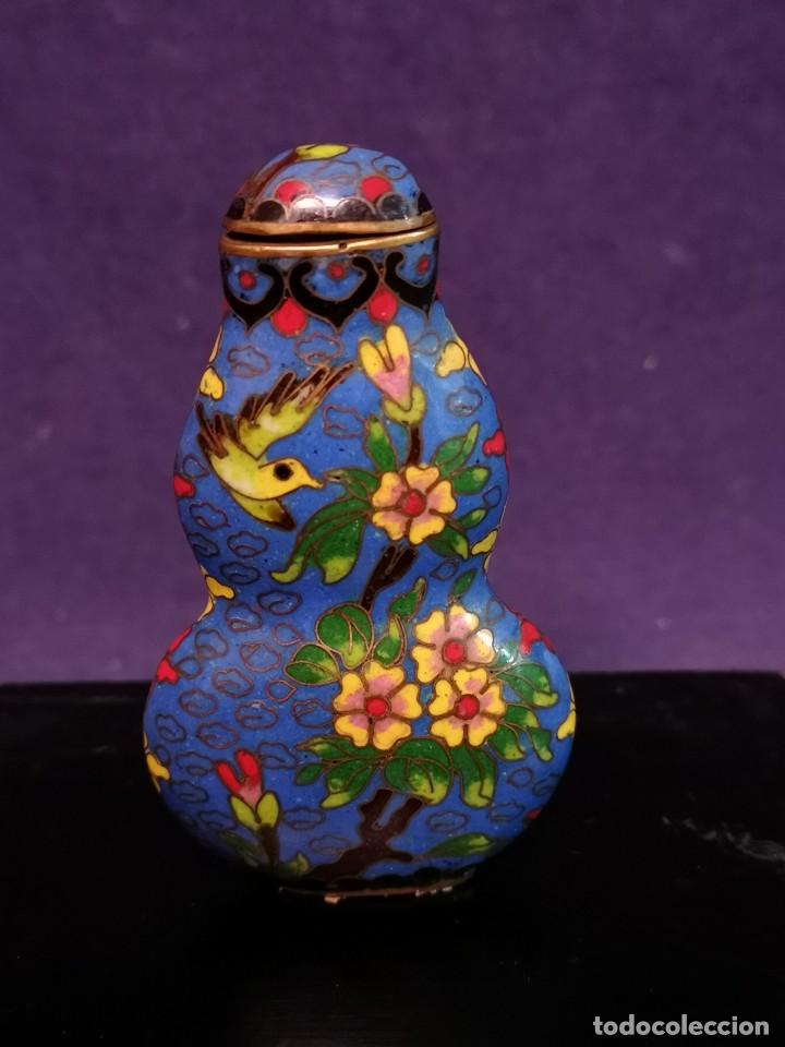 Arte: TABAQUERA CHINA EN CLOISONNE - Foto 6