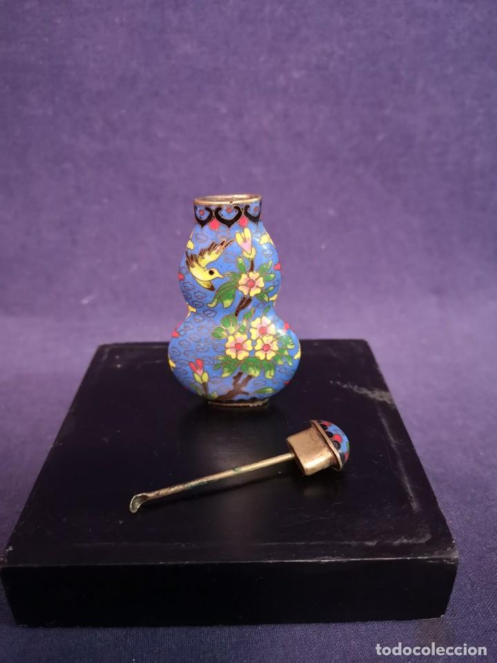 Arte: TABAQUERA CHINA EN CLOISONNE - Foto 7
