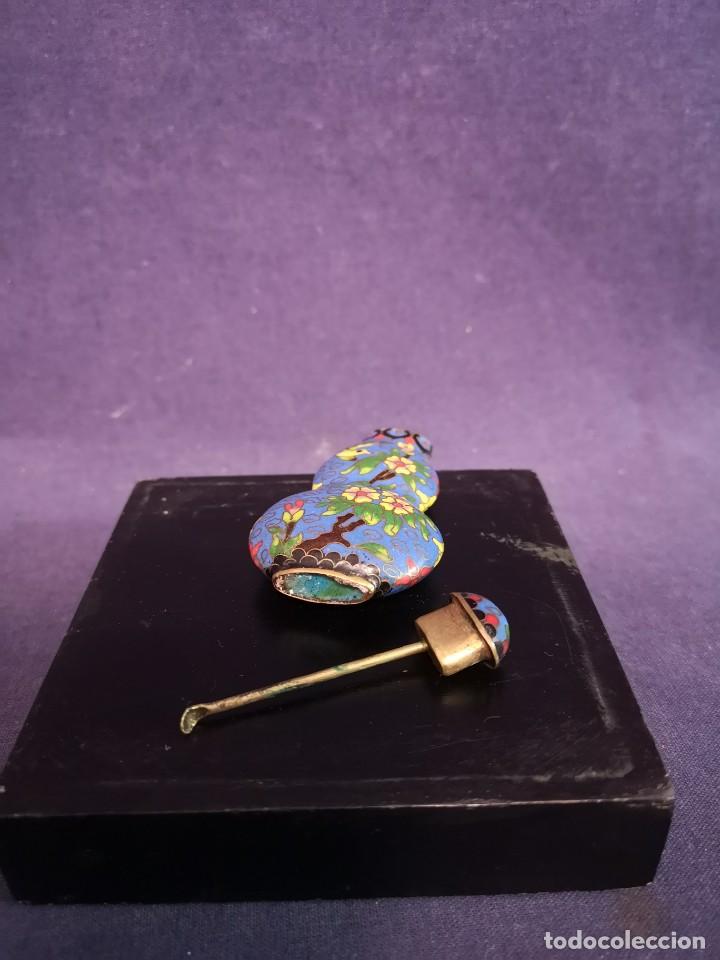 Arte: TABAQUERA CHINA EN CLOISONNE - Foto 8