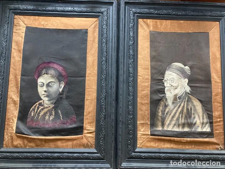 Arte: Pareja de sedas chinas - Foto 18