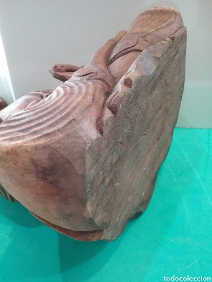 Arte: Buda en madera tallada. - Foto 7