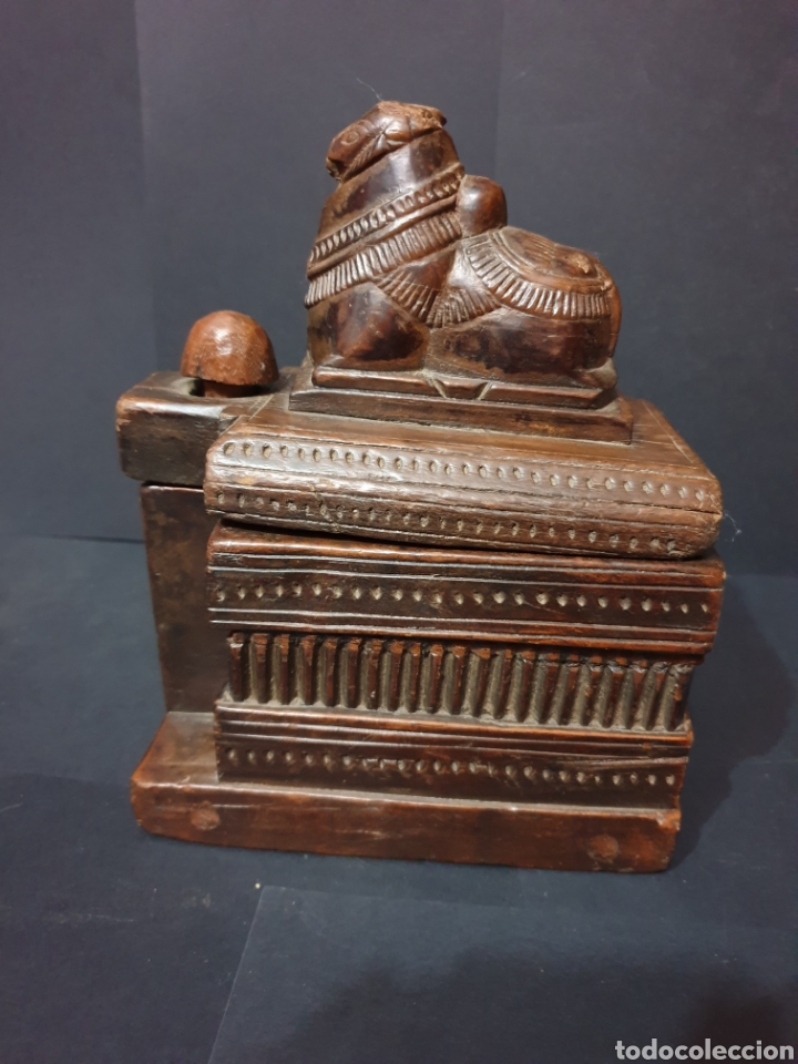 Arte: Caja India Nandi de kerala - Foto 1