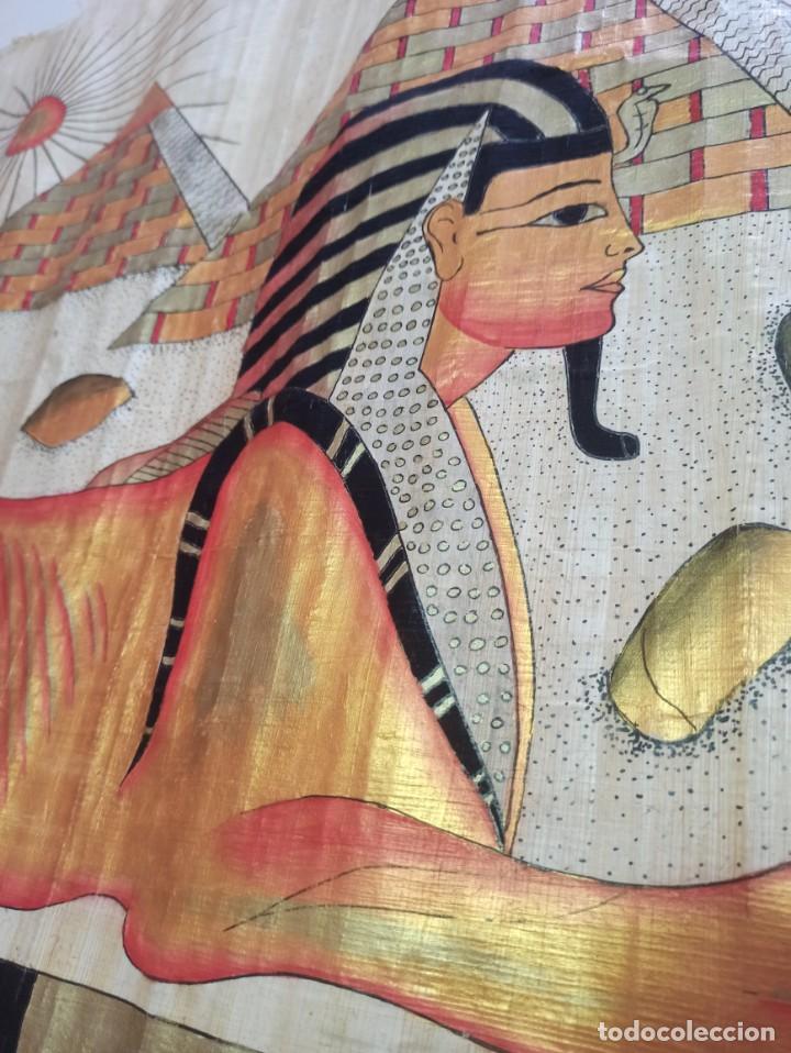 Arte: PAPIRO EGIPCIO ESFINGE - Foto 2